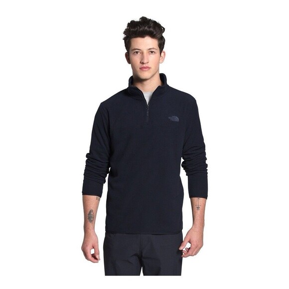 (R3) North Face Men’s Fleece Pullover Sweatshirt Sz XXL,1/4 Zip Long Sleeve Blue - Picture 1 of 14